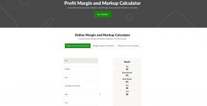 Online Margin and Markup Calculator from Logaster